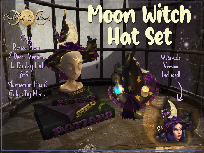 )O( GC: Moon Witch Hat Set