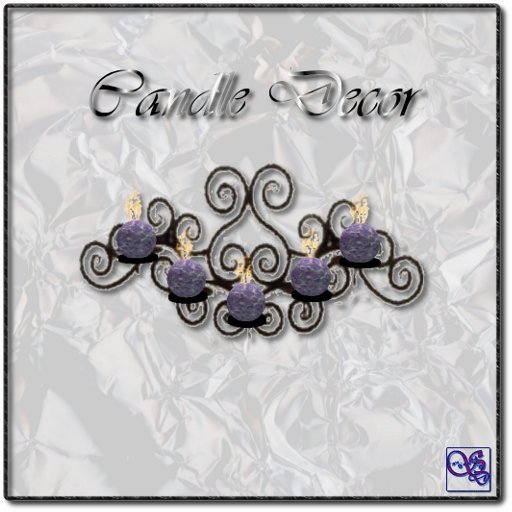 Wall Candle Purple Boxed
