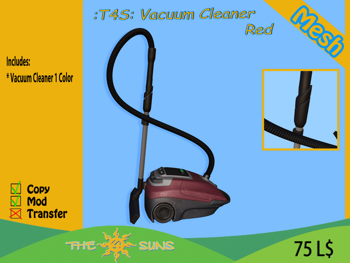 :T4S: Vacuum Cleaner (Red)