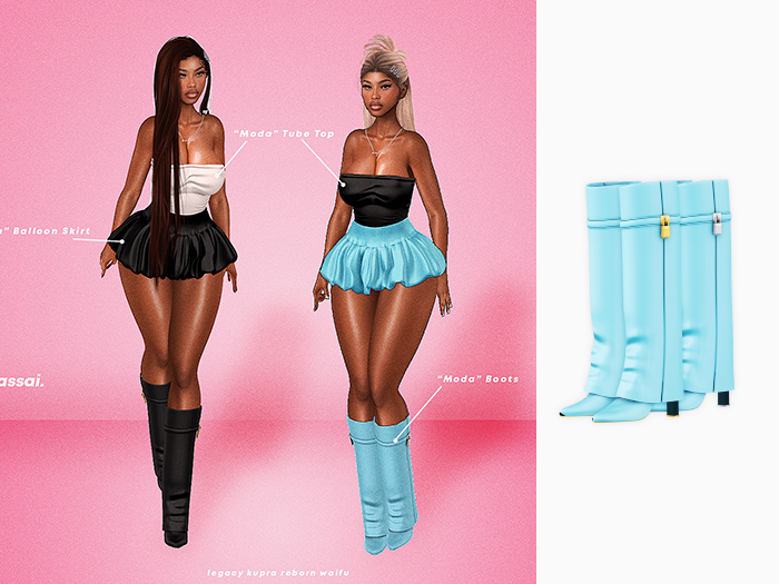 [CASSAI] Moda Boots - Azure