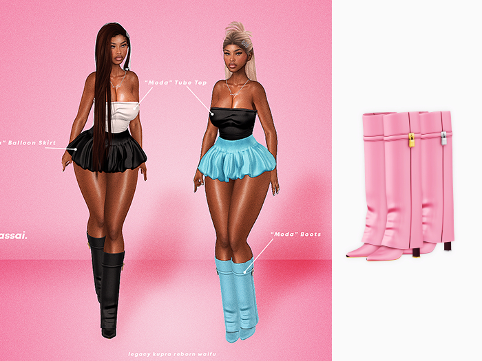 [CASSAI] Moda Boots - Blush