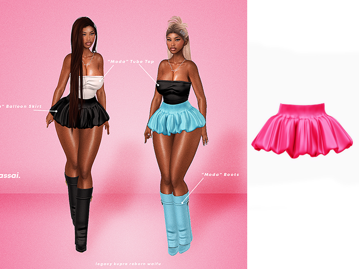 [CASSAI] Moda Skirt - Barbie