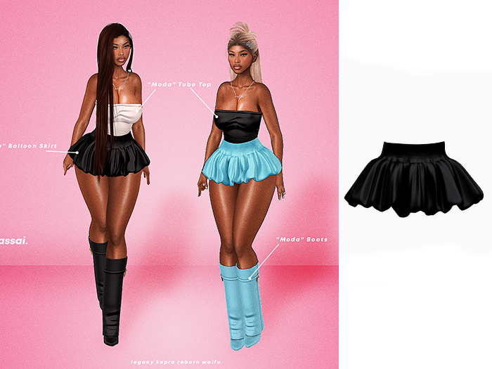 [CASSAI] Moda Skirt - Ink