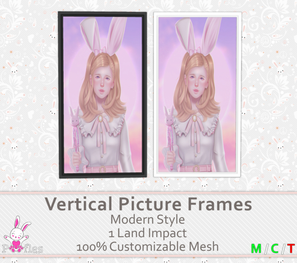 {Poofles} Modern Vertical Picture Frames
