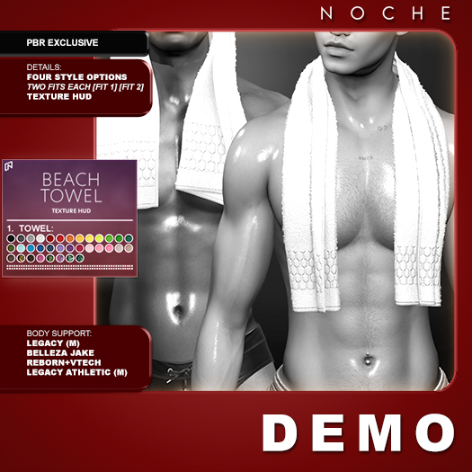 Noche. Beach Towel DEMO