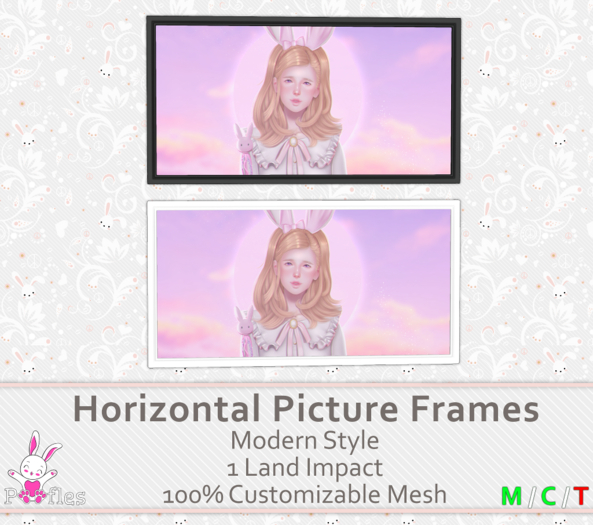 {Poofles} Modern Horizontal Picture Frames
