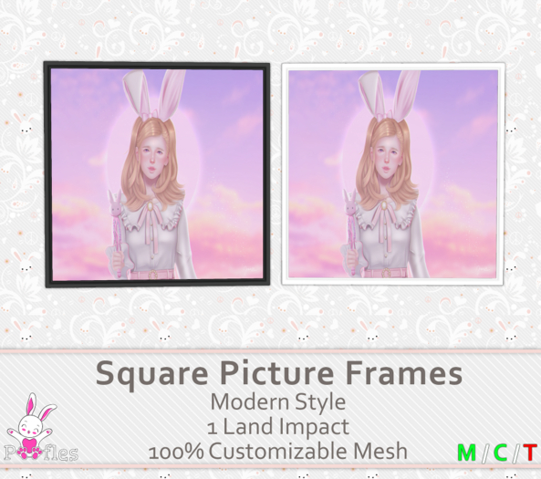 {Poofles} Modern Square Picture Frames