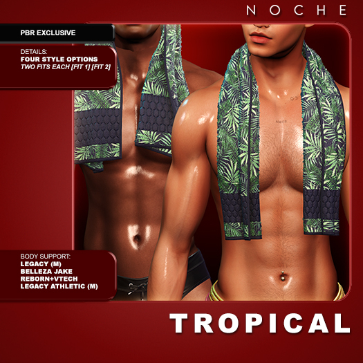 Noche. Beach Towel Tropical