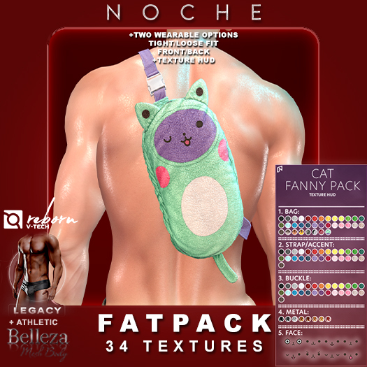 Noche. Cat Fanny Pack