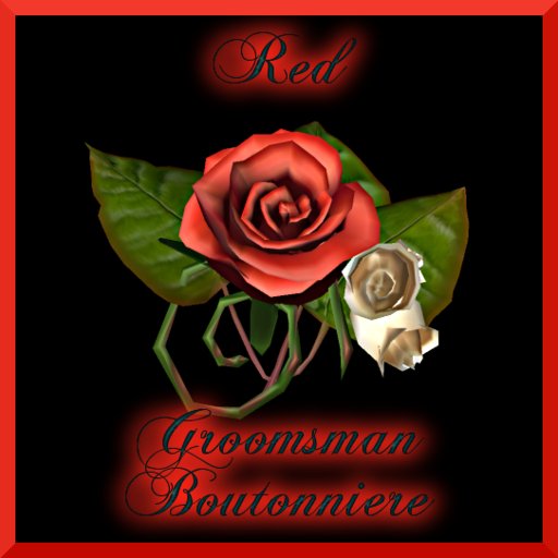 Roses by Res- Groomsman Boutonniere Red Rose in Giftbox