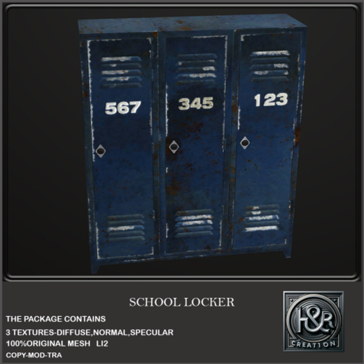 H&R School Locker  FULL PERM  (wear)