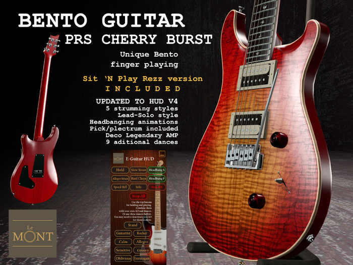 Bento Guitar PRS Cherry Burst