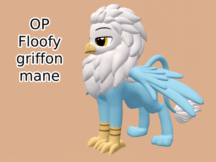 OP floofy griffon mane