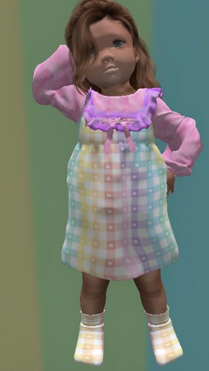 TTV Pastel Heart Night Gown TD Girl