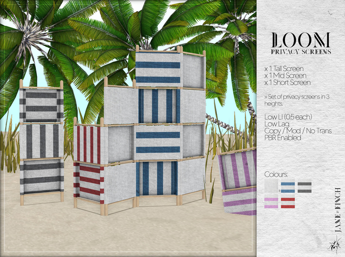 -Jane&Finch- Loom Privacy Screens