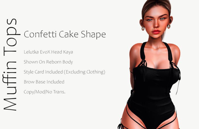Muffin Tops - Confetti Cake Shape