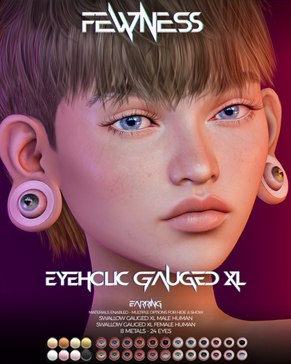 Fewness - Eyeholic Gauged XL Earring