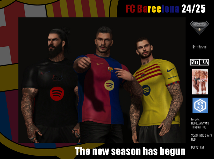 GET HAMPTED FOOTBALL NATION:: FC BARCELONA 24/25 KIT