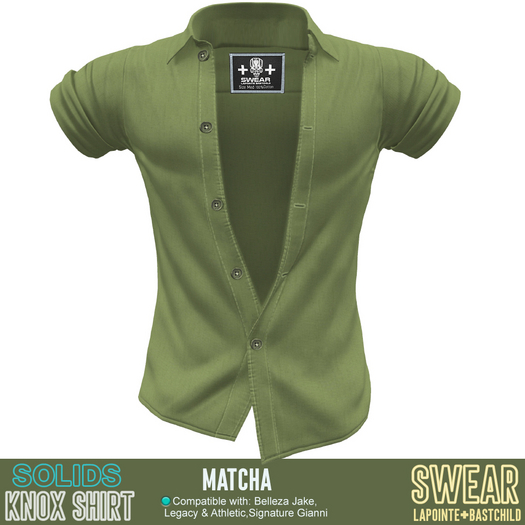 Shirt - Knox SOLIDS - MATCHA