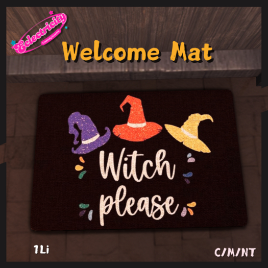 Welcome Mat - Witch Please