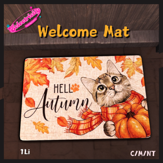 Welcome Mat - Autumn Cat
