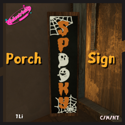 Trick or Treat Sign-Spooky