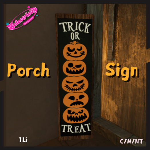 Trick or Treat Sign-Pumpkins