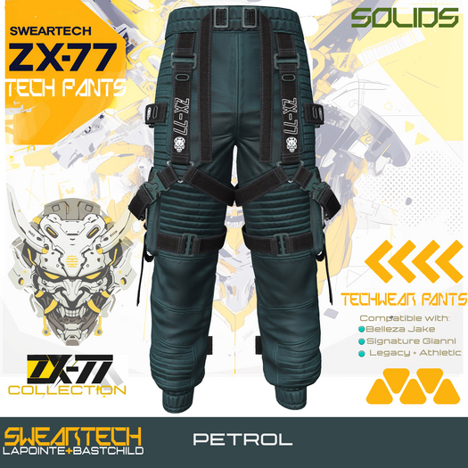 Tech Cargo Pants - ZX-77 PETROL