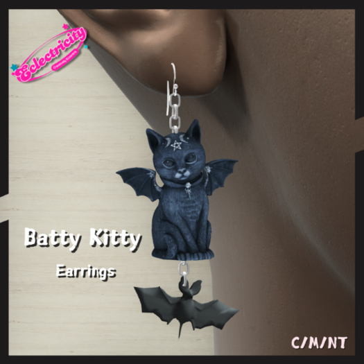 Batty Kitty Earrings