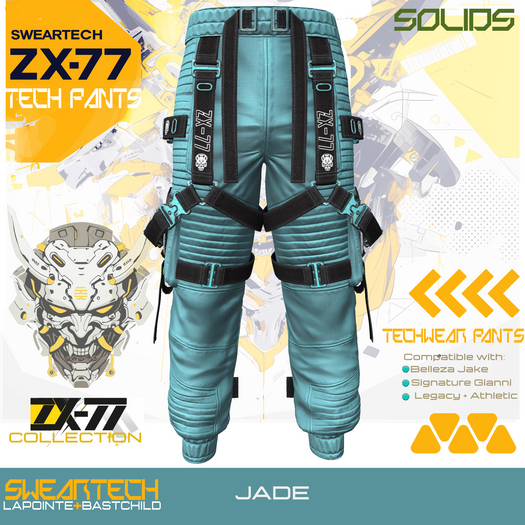 Tech Cargo Pants - ZX-77 JADE
