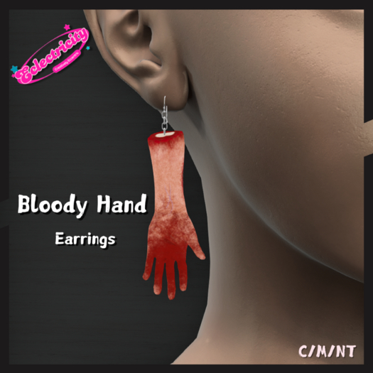 Bloody Hand Earrings