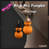 Mr & Mrs Pumpkin Earrings