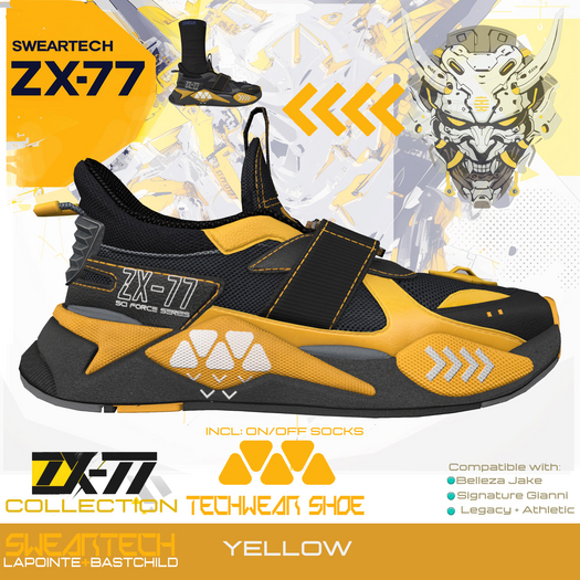 Sneakers - Techware ZX-77 YELLOW
