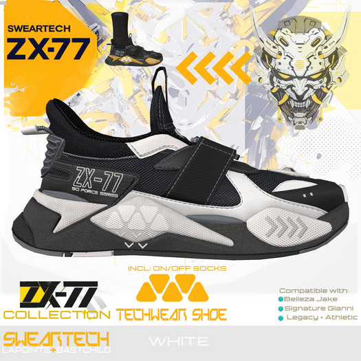 Sneakers - Techware ZX-77 WHITE