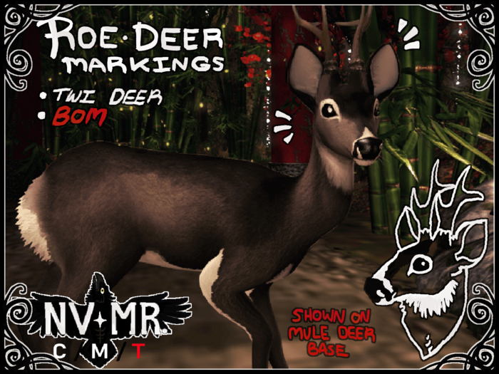 [NVMR.] Roe Deer Markings for TWI Deer - BOM Layer