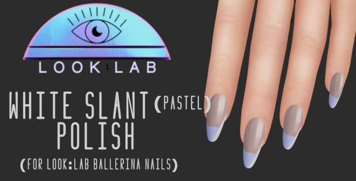 LOOK:LAB [boxed] White Slant Polish, PASTEL (Ballerina)