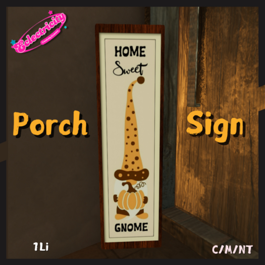 Fall Sign-Home Sweet Gnome