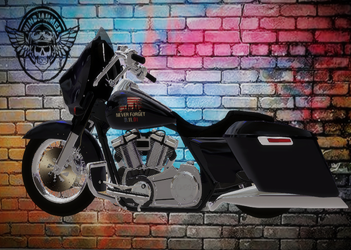 911 NEVER FORGET DRESSER  MALE & FEMALE VERSION MOTORCYCLE