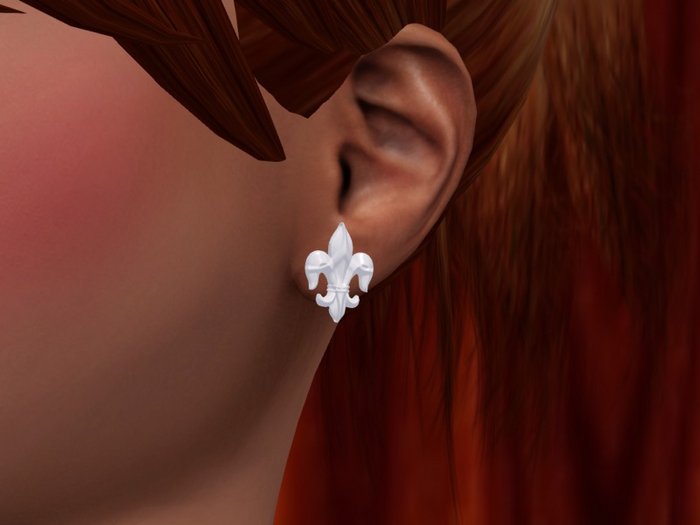 TM Fleur De Lis Earrings - MC