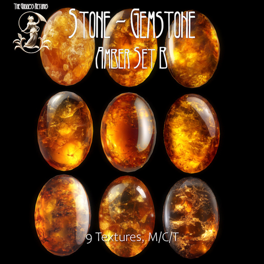 TGR - Stone - Gemstone - Amber Set B