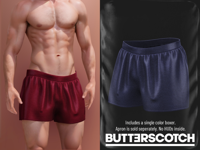 BUTTERSCOTCH . Leo Boxer {Blue Solid}