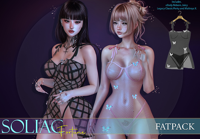 SOLIAC - Dress Fortune - Black