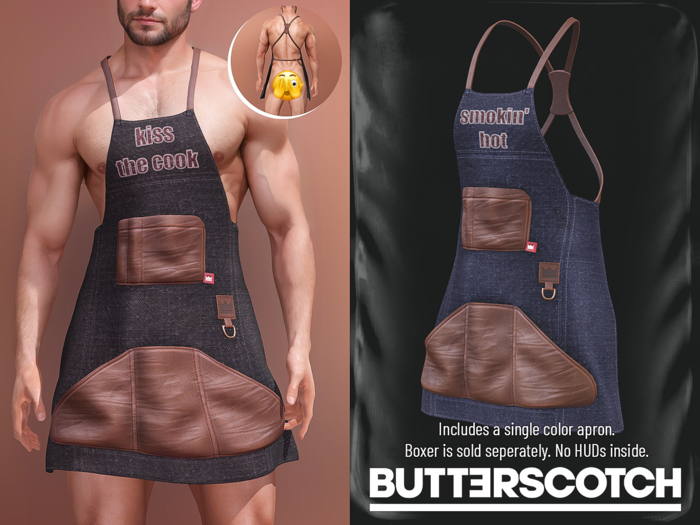 BUTTERSCOTCH . Leo Apron {Smoking Blue}