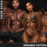 [BL] Rosario tattoo unisex // face evox
