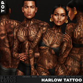 [BL] Harlow tattoo unisex // top