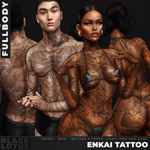 [BL] Enkai tattoo unisex // fullbody