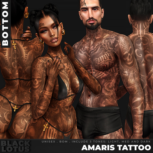 [BL] Amaris tattoo unisex // bottom
