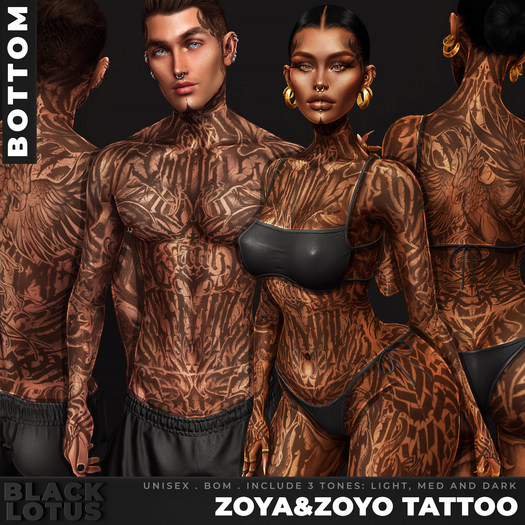 [BL] Zoya&Zoyo tattoos // bottom
