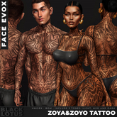 [BL] Zoya&Zoyo tattoos // face evox