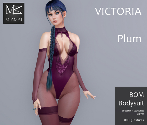 Miamai_Victoria Bodysuit BOM_Plum